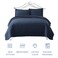 EXQ Home Quilt Set King Size Navy 3 PieceLightweight Soft Coverlet Modern Style Squares Pattern Bedspread Set1 Quilt2 Pillow Shams