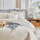 UOZZI BEDDING Oversized Ruffled Quilt Set 100 108in King Size Solid Shabby Chic Farmhouse Ruffles 3PC Quilted Bedding Rustic Coverlet Sets Lightweight Fluffy Summer Bedspread with Shams for Women Men