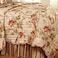 Waverly Charleston Chirp 3 Piece Quilt Set 100 Cotton Light Weight Bedding with Bed Skirt Pillow Shams Twin Papaya