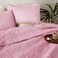Whale Flotilla Soft Twin Quilt Bedding Set for All Seasons Elegant Vintage Damask Ultrasonic Quilts Set Lightweight Reversible Bedspread Coverlet Bed Cover with 1 Pillow Sham Pink