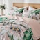 Yogeneg Queen Quilt Bedding SetWhite Green Botanical Pattern Blush FullQueen Quilt Set3 Piece Lightweight Soft Summer Bedspread Coverlet with 2 PIillow ShamsAll SeasonBlush90x96