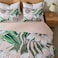 Yogeneg Queen Quilt Bedding SetWhite Green Botanical Pattern Blush FullQueen Quilt Set3 Piece Lightweight Soft Summer Bedspread Coverlet with 2 PIillow ShamsAll SeasonBlush90x96