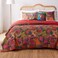 Greenland Home GL1304WBSQ Jewel Quilt Set 5Piece FullQueen Red