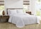Tommy Bahama Queen Quilt Set Soft Bedding with Matching Shams Comfy Bedspread Beach Bedding Set for All Seasons Chevron White Queen
