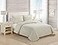 Tommy Bahama Twin Quilt Set Soft Cotton Bedding with Matching Sham OekoTex Certified Dorm Essentials Chevron Dune