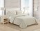 Tommy Bahama Twin Quilt Set Soft Cotton Bedding with Matching Sham OekoTex Certified Dorm Essentials Chevron Dune