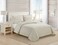 Tommy Bahama Twin Quilt Set Soft Cotton Bedding with Matching Sham OekoTex Certified Dorm Essentials Chevron Dune