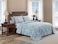 Tommy Bahama King Quilt Set Reversible Cotton Bedding with Matching Shams Coastal Bedspread Super Soft Bedding Set Turtle Cove Caribbean Blue King