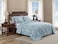 Tommy Bahama King Quilt Set Reversible Cotton Bedding with Matching Shams Coastal Bedspread Super Soft Bedding Set Turtle Cove Caribbean Blue King