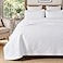 Brandream Luxury White Quilt Set Queen Size 100 Cotton Quilts Boho Medallion Matelasse Coverlet Set 3 Piece