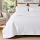 Brandream Luxury White Quilt Set Queen Size 100 Cotton Quilts Boho Medallion Matelasse Coverlet Set 3 Piece