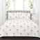 Lush Decor Kelly Flamingo Quilt Reversible 3 Piece Bedding Set with Pillow Shams Full Queen Coral and White