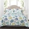 Lush Decor Coastal Reef Reversible Quilt Set 7 Piece Set King Navy Blue Tropical Beach Bedding Set With Throw Pillows Coastal Quilts Queen Size Beach House Decor
