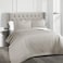 Lush Decor Ava Quilt Diamond Pattern Solid 3 Piece Oversized Bedding Blanket Bedspread Set King Gray