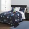 Lush Decor Universe Reversible Quilt Twin Size 4 Piece Set Navy Toddler Bedding Set Twin Quilt Space Themed Bedroom Decor