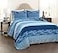 Lush Decor Royal Empire Reversible Cotton Quilt Set 3 Piece Set King Navy Striped Bedding Set Floral Quilt King Size Boho Decor