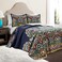 Lush Decor Clara Quilt 3 Piece Reversible Bedding Set FullQueen Navy