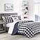 Eddie Bauer King Quilt Set Cotton Reversible Bedding with Matching Shams Luxurious Bedding Set Lakehouse Plaid Blue King