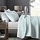 HORIMOTE HOME Quilt Set Queen Size Aqua Blue Classic Geometric Spots Stitched Pattern PreWashed Microfiber Chic Rustic Look Ultra Soft Lightweight Quilted Bedspread for All Season 3 Pieces