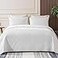 Whale Flotilla King Quilt Bedding Set Soft White Bedspreads Quilts King Size for All Seasons 3 Pieces Lightweight Geometric Star Pattern Coverlet