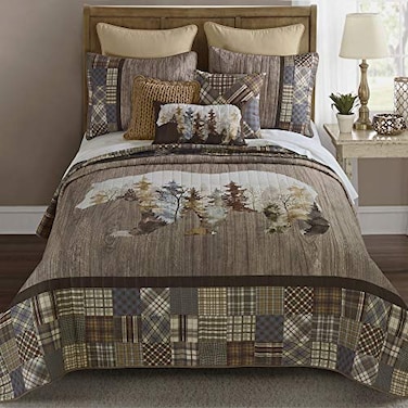 Donna Sharp Chimera Bear Twin Quilt Set 68 x 90