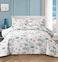 CHESITY 3Piece Ocean Quilts Set FullQueen Size Beach Bedspread Lightweight Coastal Bedding Reversible Bedding Cover Nautical Coverlet Set Seaweed Coral Beach Conch Sheet90x90