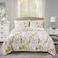 Lush Decor Adalia 3Piece YellowGray Quilt Set FullQueen