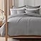 Levtex Home Cross Stitch Reversible FullQueen Quilt Set 88x92in and 2 Pillow Shams 26x20in Stitch Texture Light Grey Cotton FullQueen Size Quilt Bedding Set Lightweight Soft PreWashed
