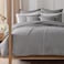 Levtex Home Cross Stitch Reversible FullQueen Quilt Set 88x92in and 2 Pillow Shams 26x20in Stitch Texture Light Grey Cotton FullQueen Size Quilt Bedding Set Lightweight Soft PreWashed