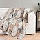 Exclusivo Mezcla 50x 60 Quilted Throw Blanket Microfiber Quilt Throw with Boho Patchwork Pattern Reversible Camel Versatile Lap Quilt for All Seasons Lightweight Throws for BedCouchSofa