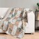 Exclusivo Mezcla 50x 60 Quilted Throw Blanket Microfiber Quilt Throw with Boho Patchwork Pattern Reversible Camel Versatile Lap Quilt for All Seasons Lightweight Throws for BedCouchSofa