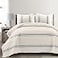 Lush Decor Farmhouse Stripe Reversible Cotton Quilt King Size 3 Piece Set Blue Farmhouse Bedding Set King Quilt Striped Bedding