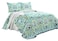 Lush Decor Clara Quilt 3 Piece Reversible Bedding Set FullQueen Blue Green