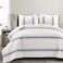 Lush Decor Farmhouse Stripe Reversible Cotton Quilt Queen Size 3 Piece Set FullQueen Navy Farmhouse Bedding Set Queen Quilt Striped Bedding