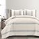 Lush Decor Farmhouse Stripe Reversible Cotton Quilt Queen Size 3 Piece Set FullQueen Blue Farmhouse Bedding Set Queen Quilt Striped Bedding