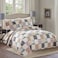 Ycosy Beige Plaid Quilt Set Twin Size Patchwork Quilts Bedding Plaid Reversible Bedspread Coverlet Soft Lightweight Bed Cover Set All Season1 Quilt 2 Pillow Shams