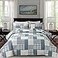 CHESITY 3 Piece King Size Plaid Quilt Set Country Patchwork Bedding Quilt Lightweight Reversible Bedspread Coverlet with Sham Soft All Season Bed Coverlet Set 1 Quilt 2 Pillow Shams
