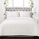 Lush Decor Ava Quilt Diamond Pattern Solid 3 Piece Oversized Bedding Blanket Bedspread Set California King White
