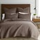 Levtex Home Cross Stitch Reversible KingCal King Quilt Set 106x92in with 2 Pillow Shams 36x20in Stitch Texture Cocoa Cotton King Size Quilt Bedding Set Lightweight Soft PreWashed