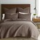Levtex Home Cross Stitch Reversible KingCal King Quilt Set 106x92in with 2 Pillow Shams 36x20in Stitch Texture Cocoa Cotton King Size Quilt Bedding Set Lightweight Soft PreWashed