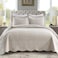 MarCielo 3Piece 100 Cotton Oversized Bedspread Lightweight Quilt Coverlet Embroidery Farmhouse Bedding Set TG Light Yellow Beige Oversized Queen 100x106