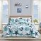 Tritard 3 Piece Coastal Quilt Sets King Size Nautical Reversible Lightweight Bedspread Coverlet with 2 Shams Blue Starfish Conch Beach Microfiber Bedding Quilt Set for All Season 106x96