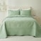 Cmfshape King Bedspread 106x963 Piece King Quilt with 2 ShamsLightweight Green Quilt Set for All SeasonModern Coin Pattern Bedding Set