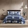 Eddie Bauer King Quilt Set Reversible Cotton Bedding with Matching Shams Lightweight Home Decor for All Seasons Eastmont Navy King