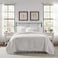 Laura Ashley Queen Quilt Set Reversible Cotton Bedding with Matching Shams PreWashed Home Decor for Added Softness Heirloom Crochet White Queen