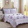Cozy Line Home Fashions 100 Cotton Hand Piecing Real Patchwork Love of Lilac Bedding Quilt Set Purple Orchid Lavender Chic Lace Floral Reversible Coverlet Bedspread Lilac King 3 Piece