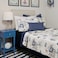 Brandream Ocean Comforter Sets Twin Size 100 Cotton Lightweight Quilt Set Coverlet Sets Navy Coastal Bedding Twin XL 2Piece