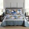 Travan 3Piece Queen Quilt Sets with Shams Oversized Bedding Bedspread Reversible Soft Coverlet Set Queen Size