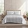 Eddie Bauer Twin Quilt Set Cotton Reversible Bedding with Matching Sham Luxurious Bedding Set Lakehouse Plaid Light Grey Twin