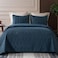 Whale Flotilla Twin Quilt Bedding Set Soft Navy Bedspreads Quilts Twin XL Size for All Seasons 2 Pieces Lightweight Geometric Star Pattern Coverlet